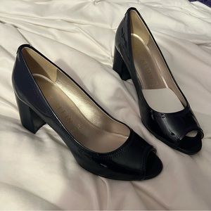 Anne Klein dark navy heels